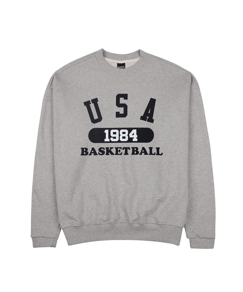 CREAM SODA LAB Usa Basketball Sweatshirt Grey Black