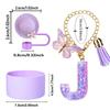 Cup Accessories Set for Stanley Handle Strap Straw Cover Charms Set Suitable for Birthday Christmas Gifts