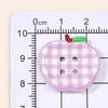 Korean Style Plaid Hair Ties - Cute Handmade Decorative Buttons for DIY Sewing & Childlike Accessories