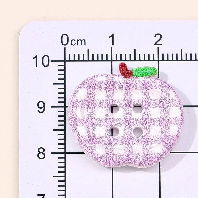 Korean Style Plaid Hair Ties - Cute Handmade Decorative Buttons for DIY Sewing & Childlike Accessories