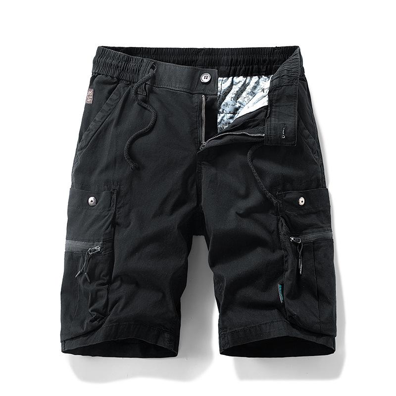 Summer Men Cotton Cargo Shorts Mens Outdoor Casual Shorts Men Multi Pocket Beach Streetwear Shorts Male Sport Safari Short Pants