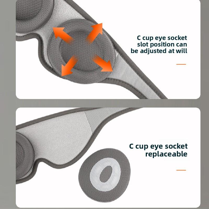 3D Schlafmaske 100% Lichtundurchlässig Schlafmaske für die Augen Weiche Augenmaske für Reisen Augenbinde Nacht Atmungsaktiv Schlafmaske