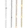 1/2Meters Sequins Chain Necklace Gold Color Chain Metal Copper Cable Chains Findings for DIY Bracelet Jewelry Making Supplies