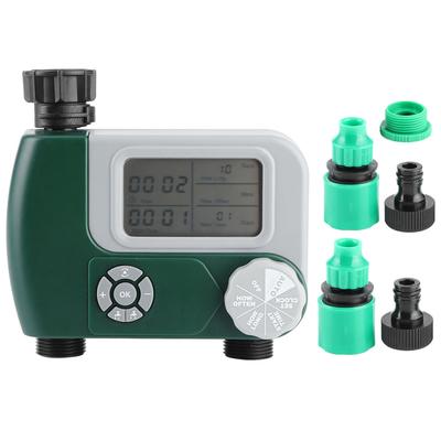 Dual-Outlet Timer Irrigatiesysteem Controller Intelligente Grote Display Besproeiingscontroller