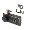 3 Digit Combination Cabinet Lock Keyless Drawer Lock Portable Turntable Password Lock  Toolbox