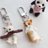 Cartoon Cat Dog Keychain Pendant Hangings Decoration Bag Backpack Bag Charm