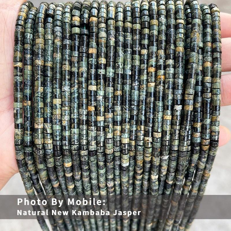 4x2mm Natural Pink Opal Turquoise Jasper Rondelle Beads Cylinder Flat Loose Spacer Bead For Jewelry Making Diy Bracelet Necklace