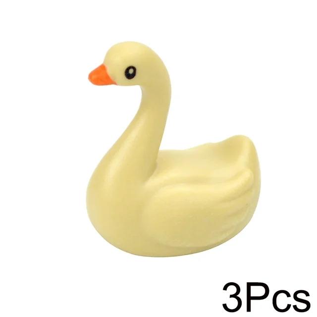 MOC Animals Building Blocks Flamingo Swan Otter Cat Dog Pug Chick Duck Eagle Sheep Owl Rabbit DIY Model Brick Toys for Children