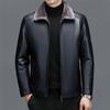 Winter Leder Lederjacke Herren Schaffell Daunenjacke Verdickte Neue Revers Casual Lederjacke Herrenjacke