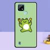 Mint Green Funny Frog Case For Realme C61 C75 C67 C55 C53 C51 C35 C21Y C25S GT 7 Pro 6 6T 10 11 12 13 14 Pro Plus