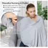 Solid Color Nursing Cover Muslin Fabric Stroller Cover Universal Breastfeeding Cover  Women