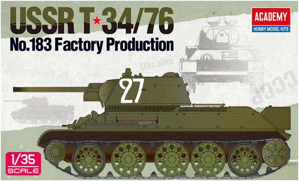 Academy Scale 183rd Arsenal Type Plastic Model Kit 13411 1/35 T-34/76