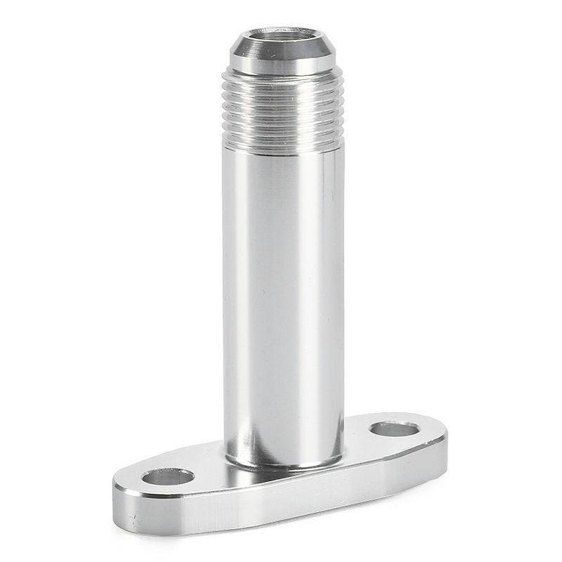 Durable-10AN Turbo Drain Fitting Extended Turbo Oil Drain Adapter Outlet Fitting For T3/T4 Turbochargers Flange