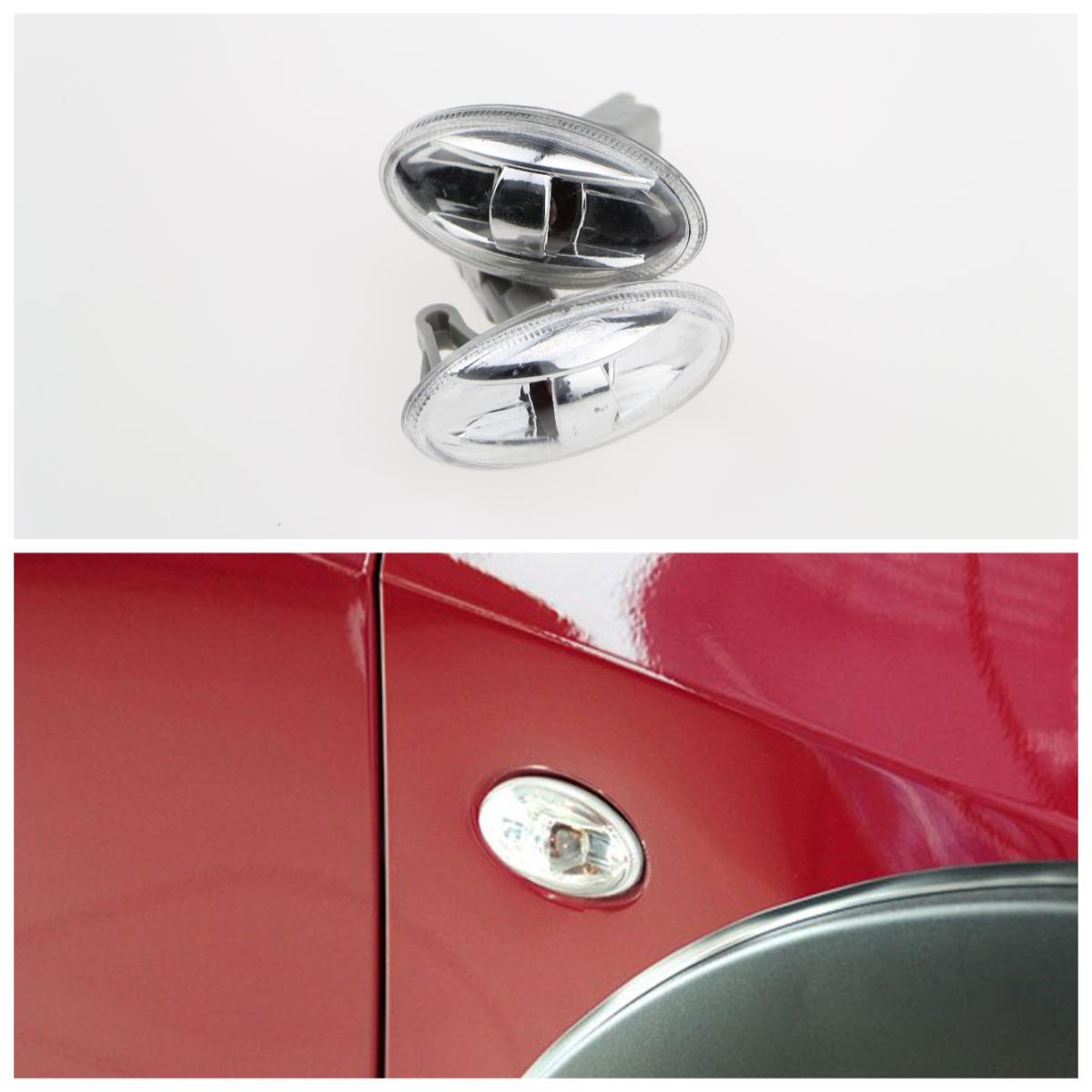 

2 шт. Автомобильные указатели поворота, боковые габариты на крыло для Citroen C2 Elysee Picasso Peugeot 307 206, аксессуары для габаритных огней 2pcs a set