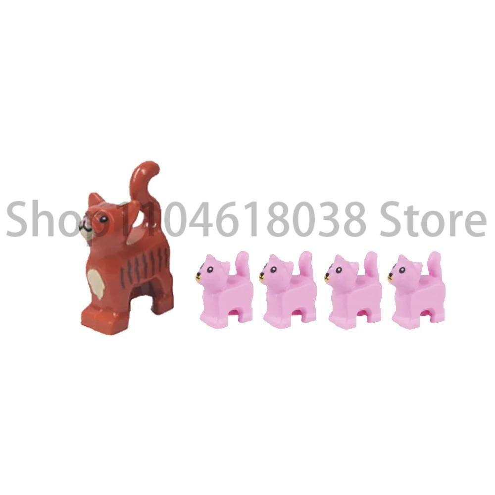 City Animal Zoo Farm MOC Building Block Pig Chicken Sheep Crocodiles Panda Dolphin Elephant Gorilla Fruit Eagle Bricks Toys A31