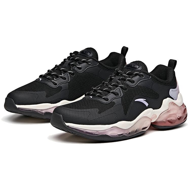 Anta Running Collection Air Cushion Low Top Running Shoes Women's Black 122015508R-2