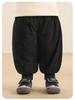 Kaka Panda Kids' Winter Warm Cotton Pants - Thickened Long Pants for Boys, Girls, Toddlers, and Babies.