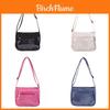Nylon Square Shoulder Bag With Transparent Compartment For Daily Casual Use