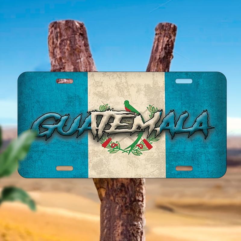 

2D Flat - 6x12 Inch Guatemala Aluminum Metal Sign | Vintage Waterproof and Dustproof Wall Decoration for Home, Office, Bar 15x30cm(5.9x7.8inch)