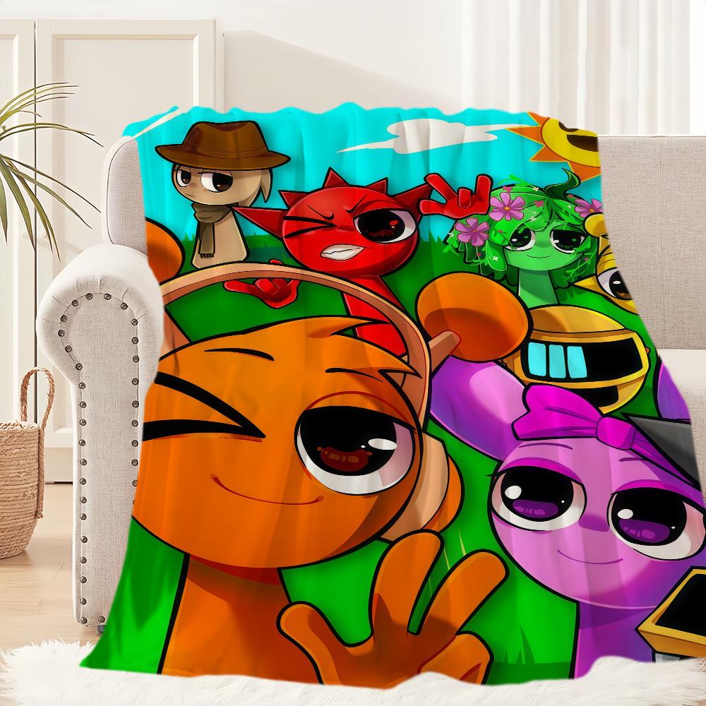 Classic Game I IncrediboXS S SprunkiS Blanket For Soft Throw Blanket for Picnic BedSofa Home Bedroom Cozy Warm Comfortable