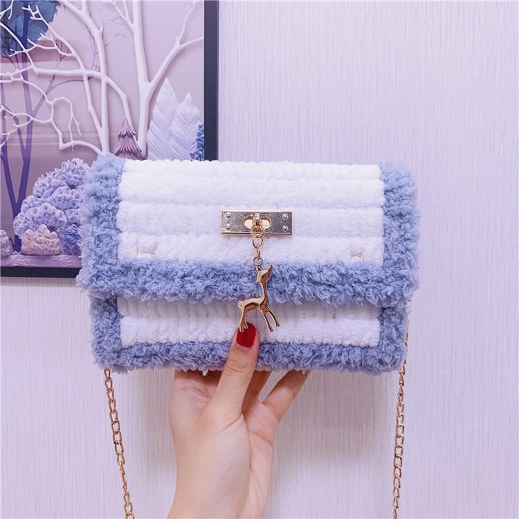 Handwoven Bag Diy Ice Grid Mesh Yarn Material Kit For Women Style