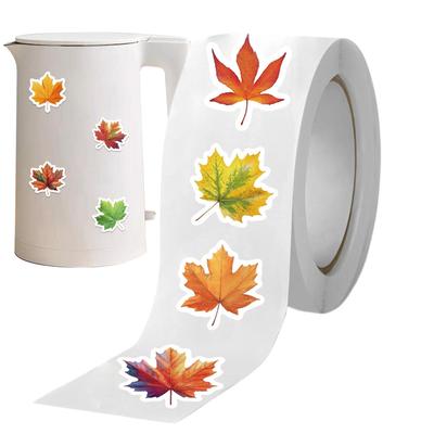 Autumn Stickers Leaves Laser Stickers Waterproof Sealing Sticker Phone Scrapbook Gifts DIY Labels Autumn Halloween Home Decor