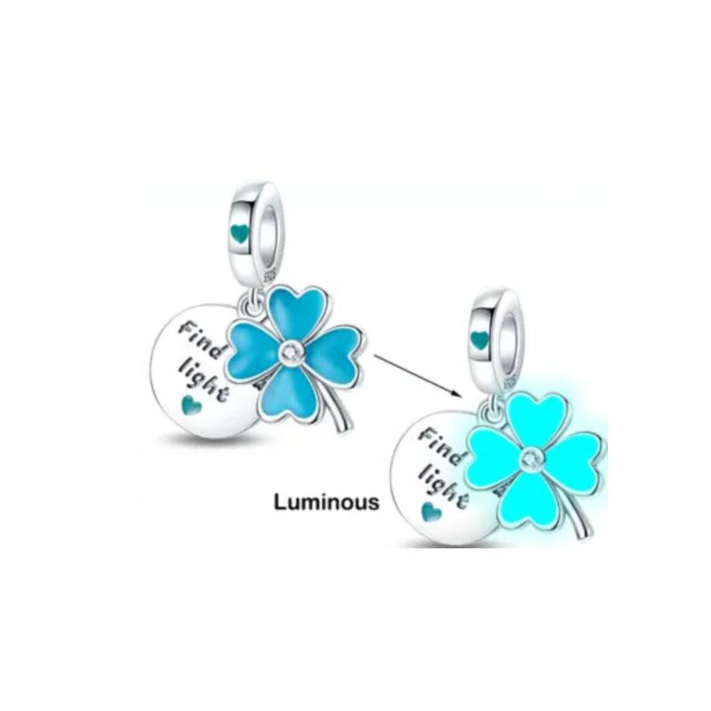 Kupferplattierte Tier Hund Katze Eule Leuchten im Dunkeln Anhänger Charms Perlen Passen Original Pandora Armband Damenschmuck