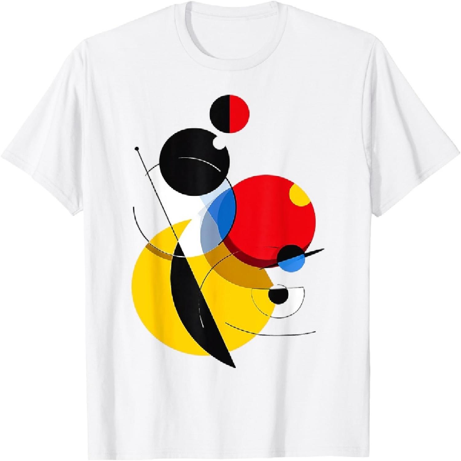 Geometric Lover Abstract Colorful Art Graphic Geometric T-Shirt S