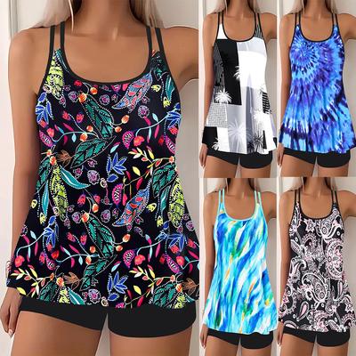 2025 Donna Sexy Tendenza Taglia Larga Set Due Pezzi Set Bikini Moda Femminile Vita Alta Costumi da Bagno Estate Nuovo Design Stampa Costume da Bagno