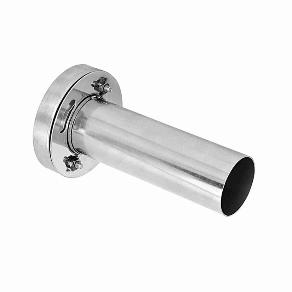 Car Adjustable Removable Round Head Exhaust Muffler Silencer Car Modification (4in)