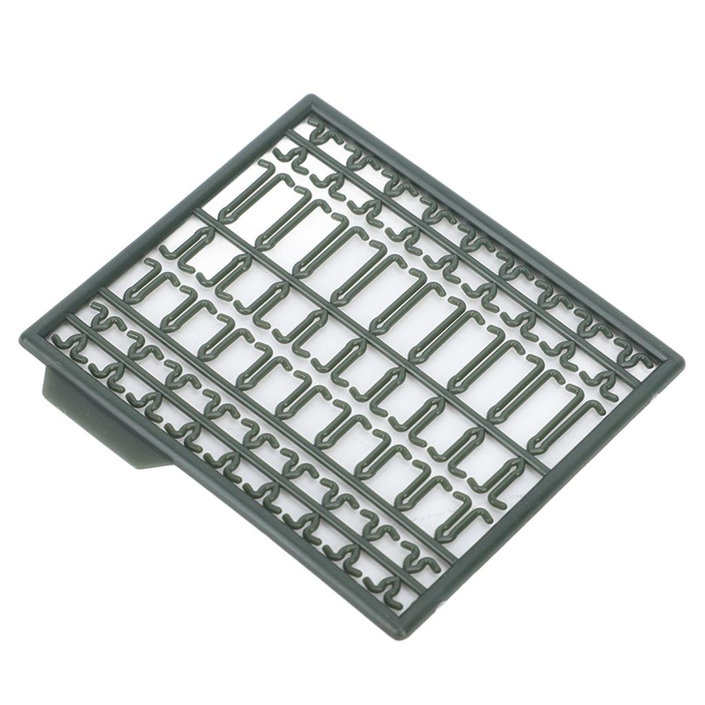 30Pcs Bait Stoppers Plastic Grid Type Strong Fish Hair Stopper for Carp Boat Lake River