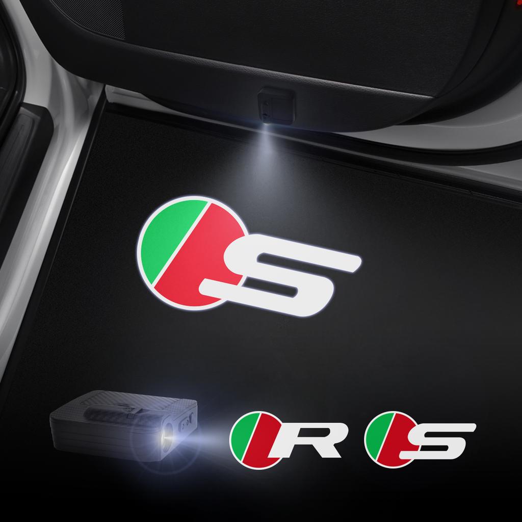 1/2PCS S R Sport Car Door Welcome Lights Laser Projector Logo Wireless Sensing For Jaguar F-TYPE F-PACE I-PACE XF XE XJ X-Type PP21