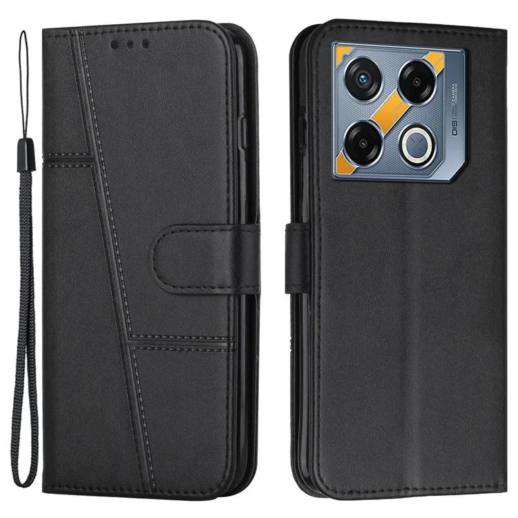 

For Infinix GT 20 Pro 5G Case Wallet PU Leather Phone Stand Cover - Black