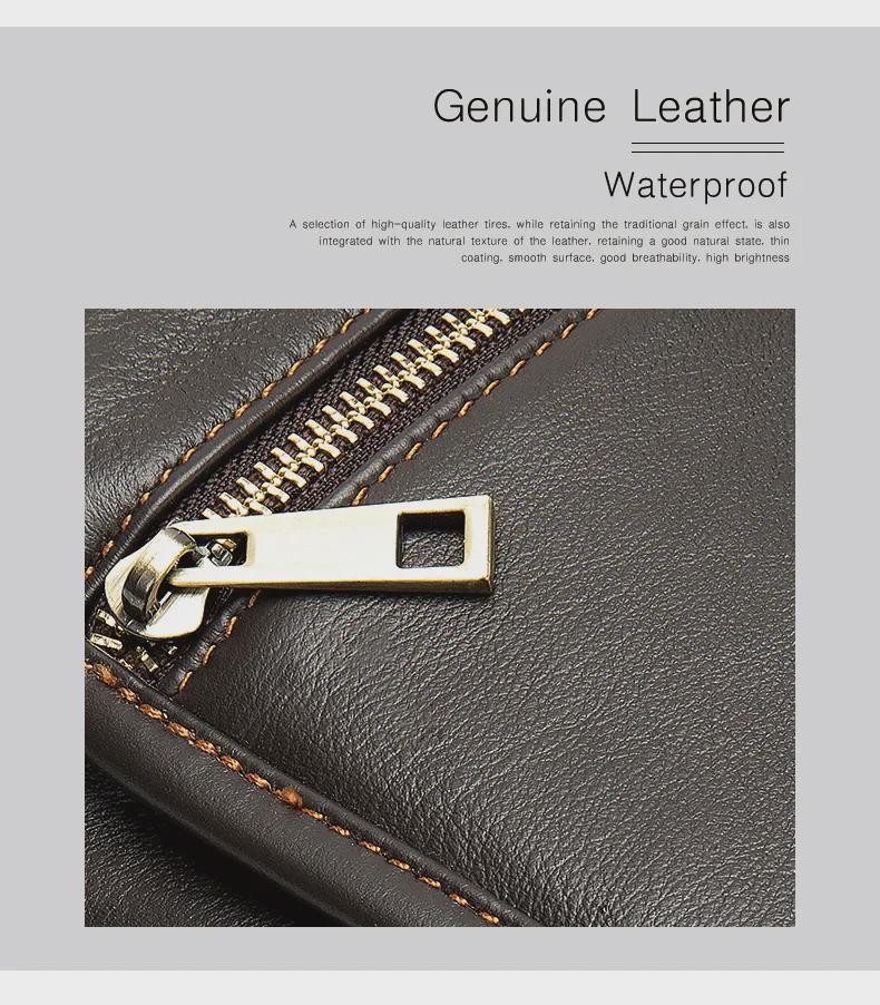 Marant Men's Leather Business Briefcase & Crossbody Bag - Trendy & Simple Design