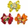 Frühling/Sommer Unifarbene Schleife Rüsche Blume Haarspange: Vielseitiger handgefertigter Bestseller