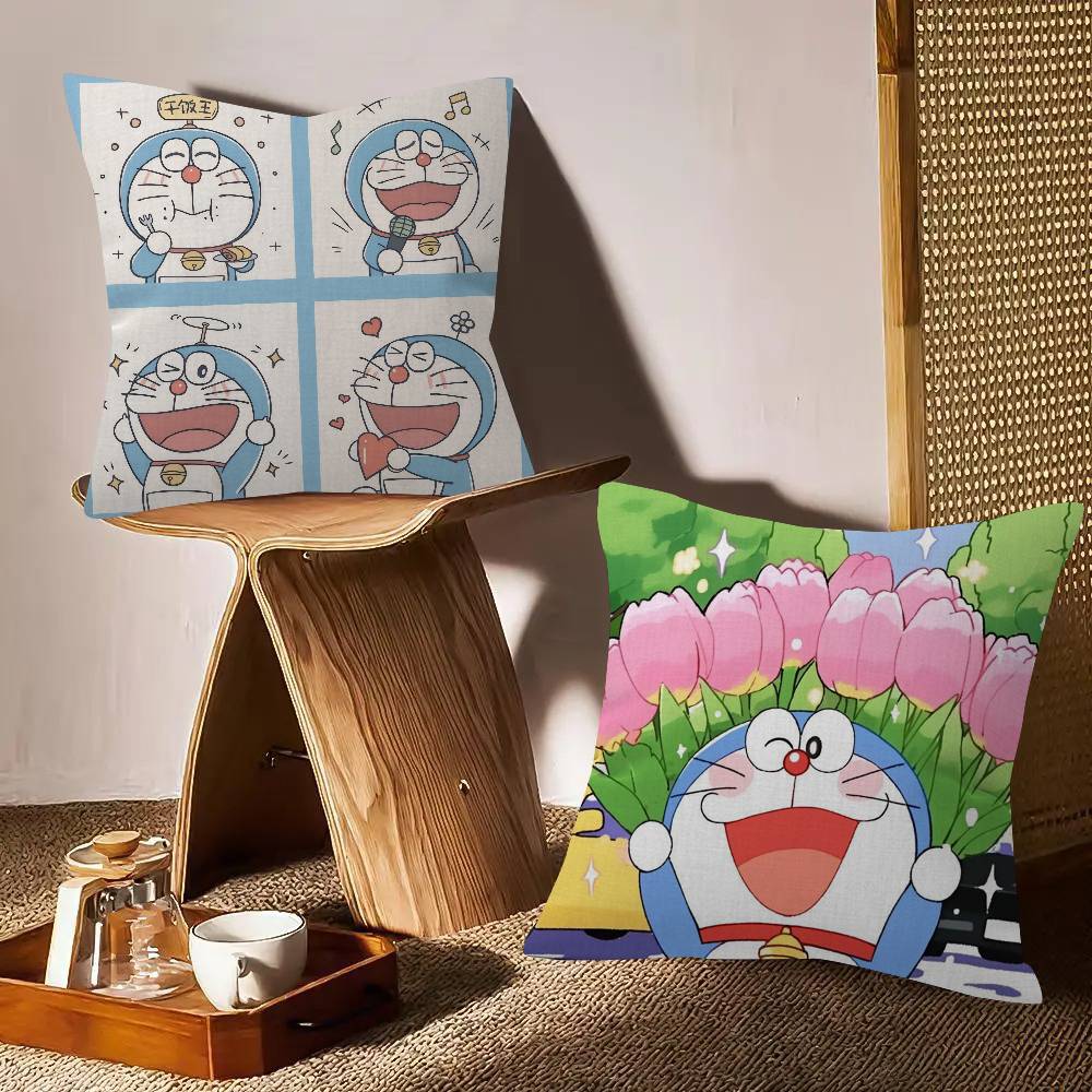 Pillow Cushion Cover Pillowcase Living Room Sofa Home Decor Anime D-D-Doraemones Classic