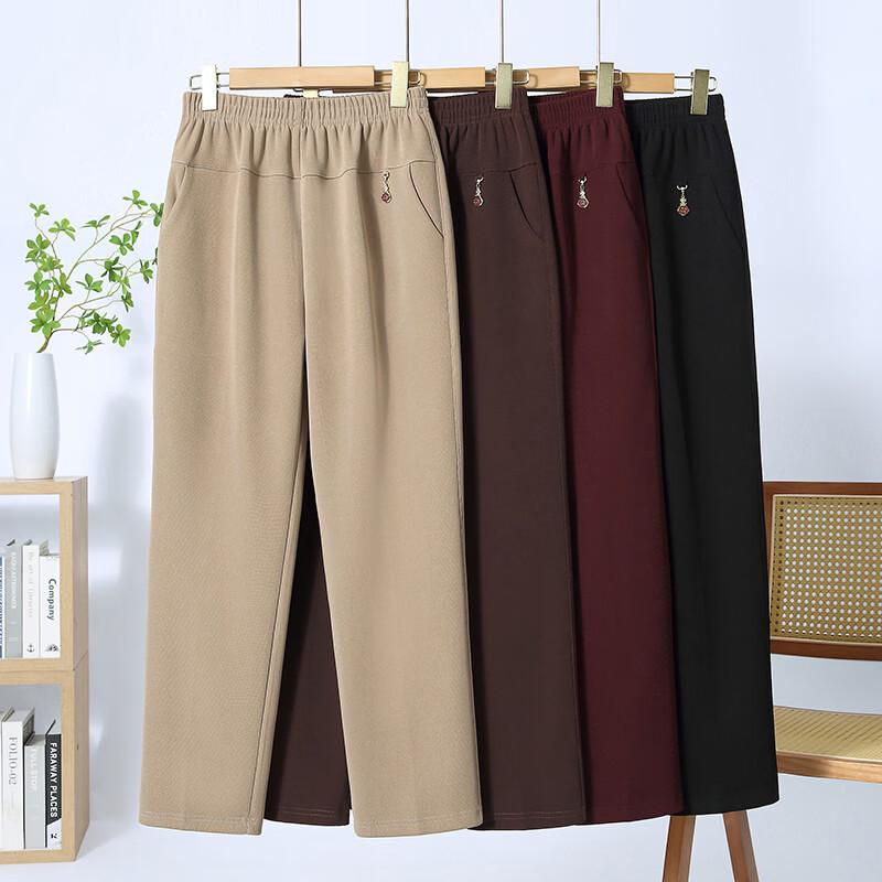 LANGSHA Damen Sommer Elastische Taille Cropped Hosen