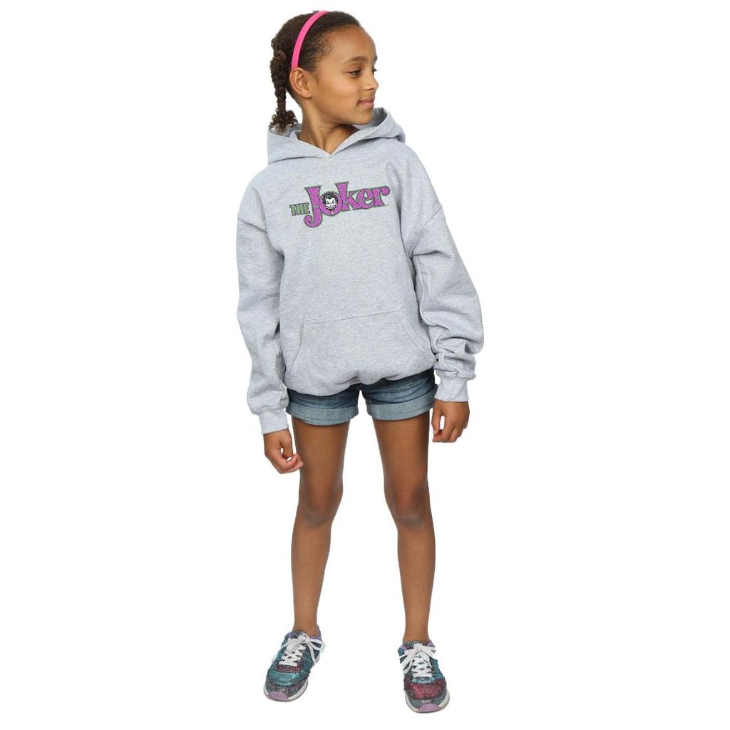 DC Comics Girls The Joker Crackle Logo Hoodie