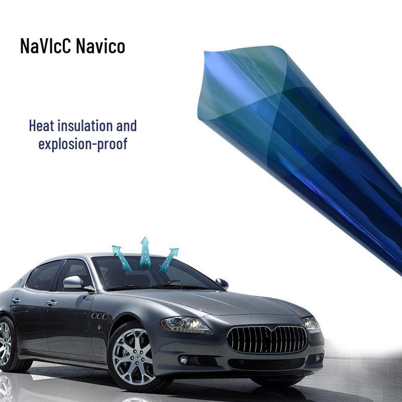 Rose Ghost Red High Heat Iridescent Sun Protection Car Film - Up to 99% Explosion-proof Nanomaterial