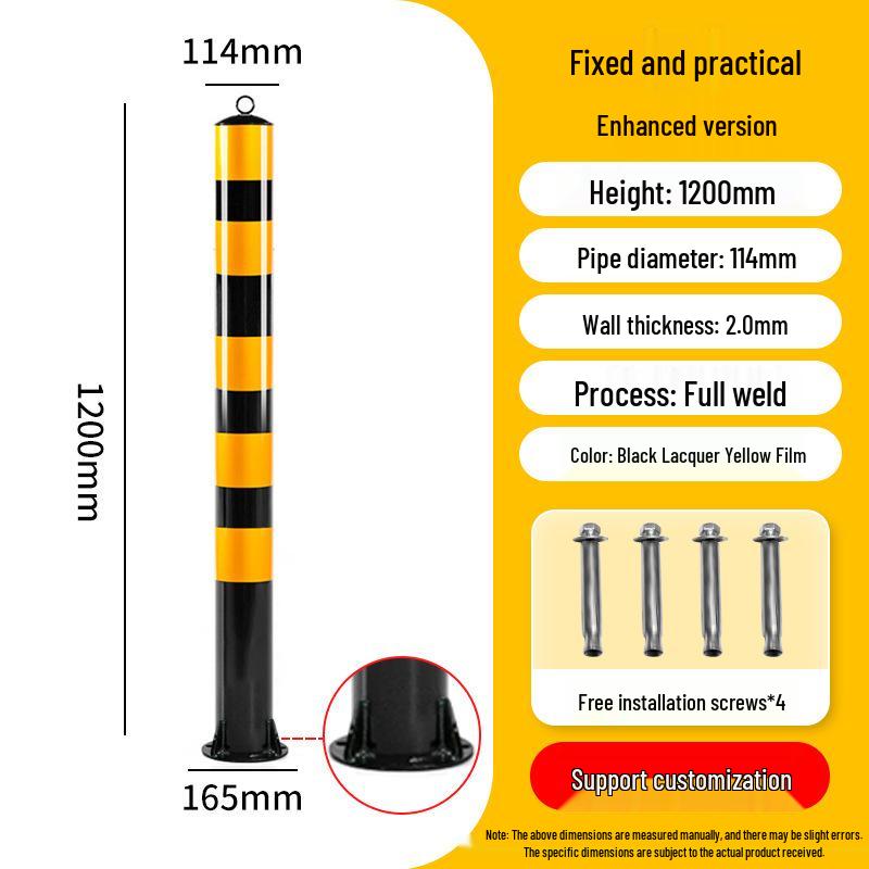 Reflective Anti-Collision Car Stopper Steel Warning Post