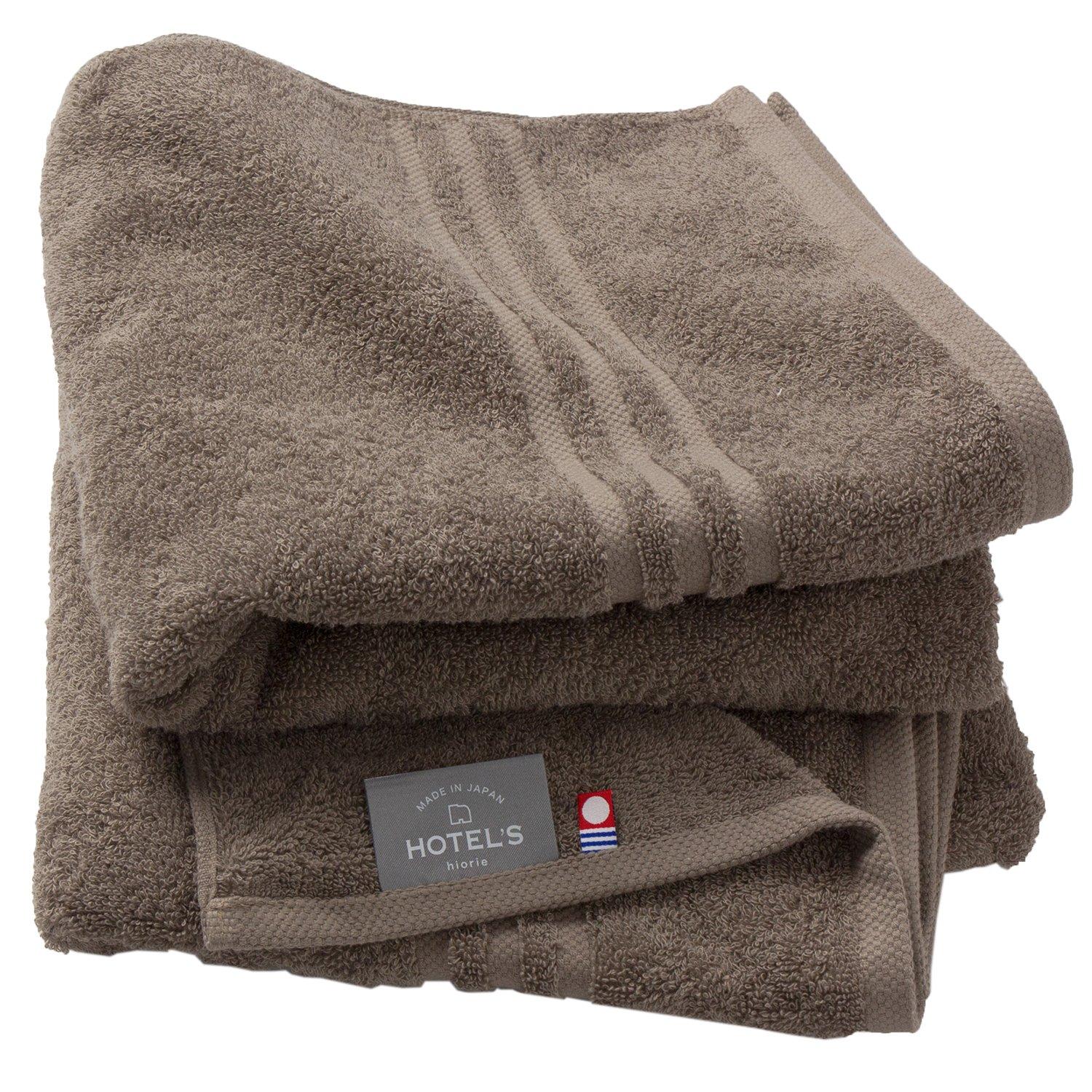 

Imabari Towel Certified Mini Bath Towel hiorie 45 x 100cm Set Mocha Brown Cotton High Absorbency Durable Plain Made in Japan Imabari Brand (Hiorie)
