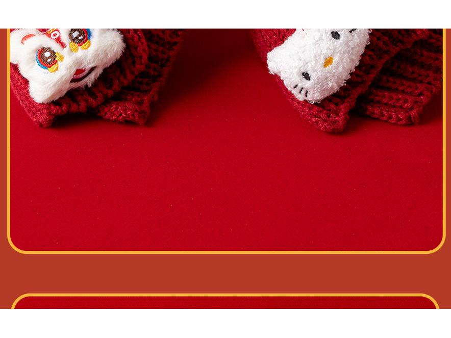 Newborn Baby Festive Scarf & Hat Set - Red, Unisex, Seasonal (Spring To Winter), Ideal for New Year Celebrations.