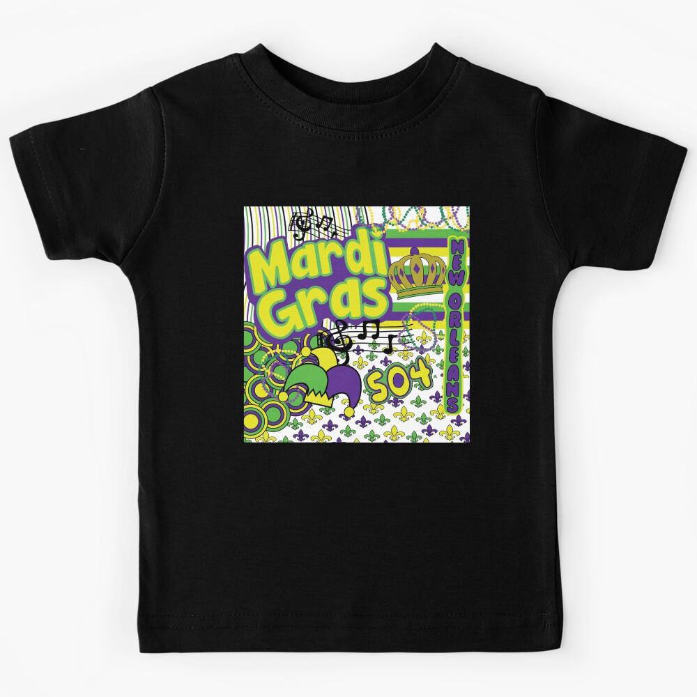 Mardi Gras Chiffon Top Kids T-Shirt 100