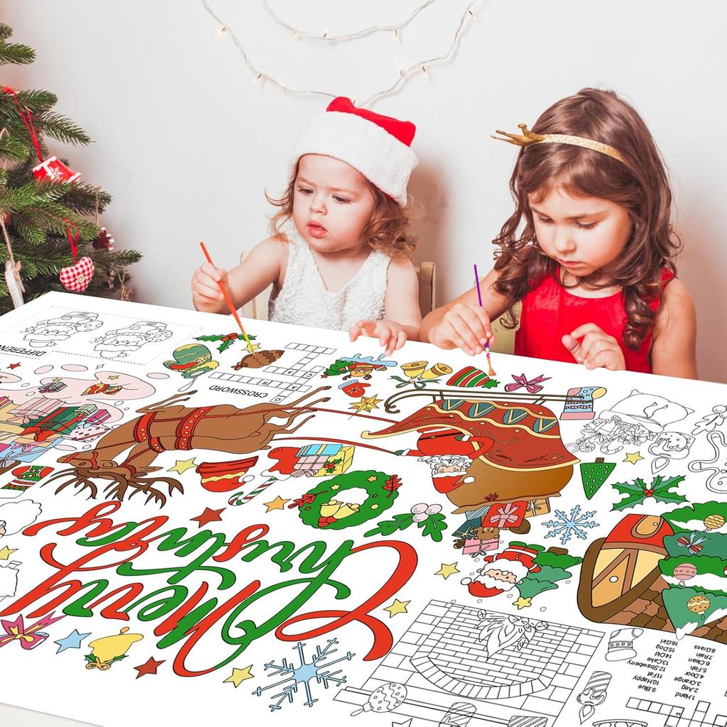 Coloring Poster 30 X 72 Inches Paper Coloring Tablecloth For Kids Large Coloring Activity Poster For Kids Home Party