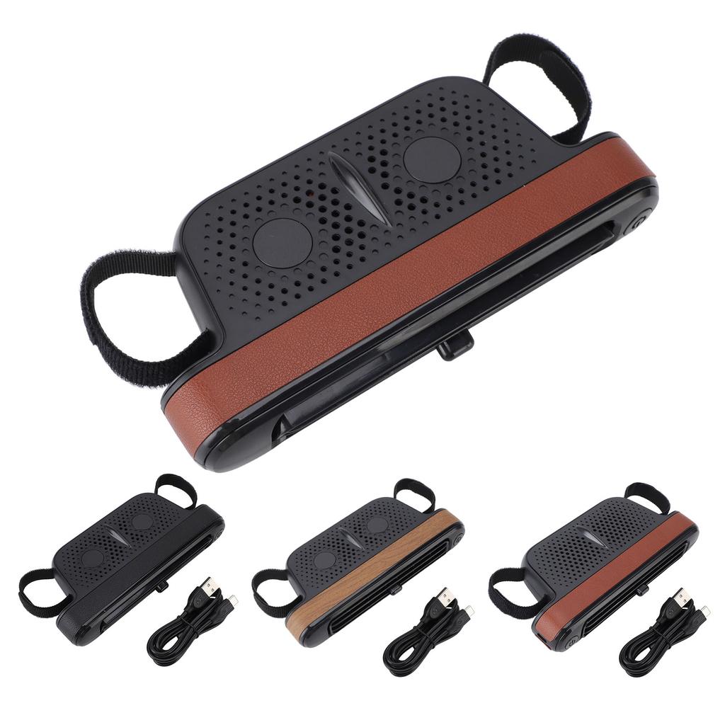 Autositzventilator 3 Windgeschwindigkeiten Geräuscharm Leistungsstarker Doppel-Turbinen-Autokühlventilator für Fahrzeugrücksitze