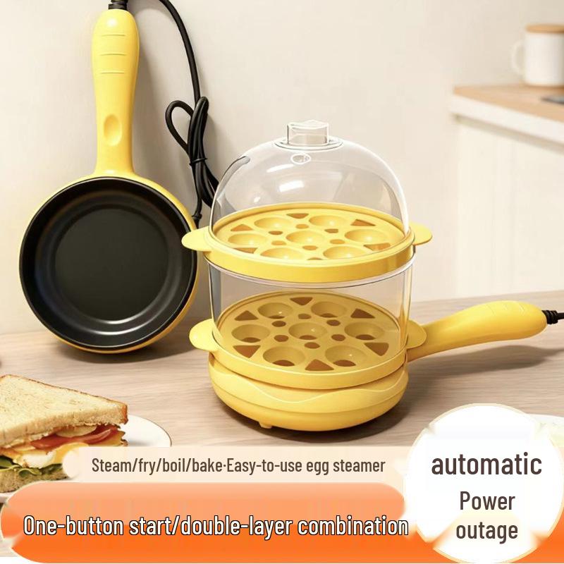 Canxiang Non-Stick Electric Frying Pan: Poached Eggs, Dumplings, Pot Stickers & Breakfast Cooker