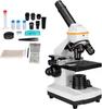 SV601 Microscope, Compound Monocular Microscope, 40X-1600X, High Magnification, Biological Microscope, Dual LED Lighting System, Single Axis