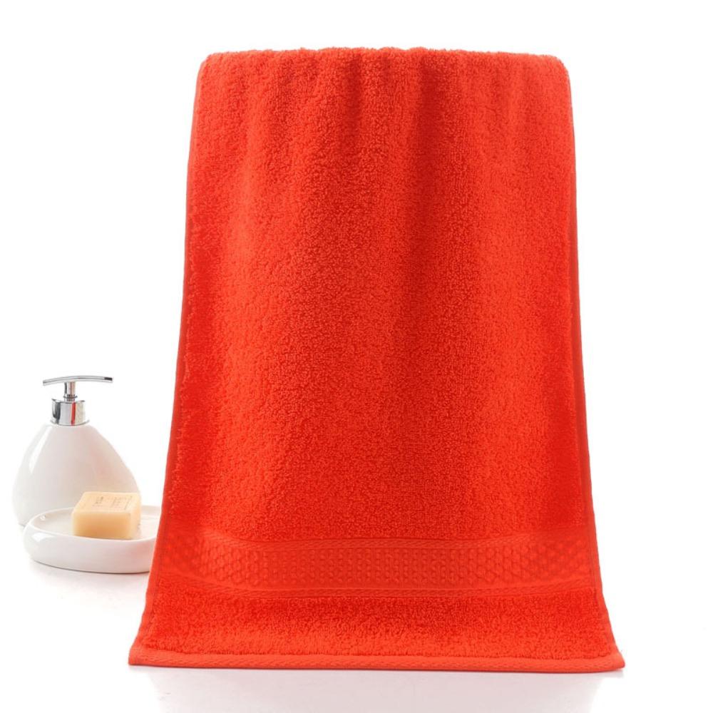 Spot large thickened cotton souvenir towel hotel men's sports face towel plain color broken gear water absorption