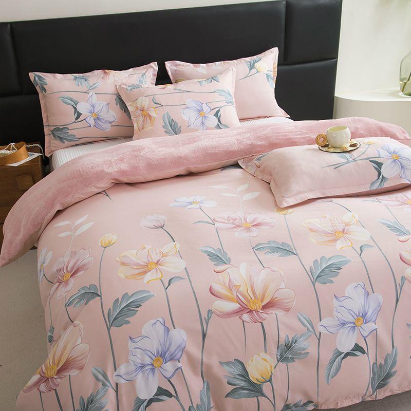 AB Milk Quilt Cover Winter Quilt Cover Thickened To Keep Warm Single-piece Single-sided Milk Velvet Quilt Cover Quilt