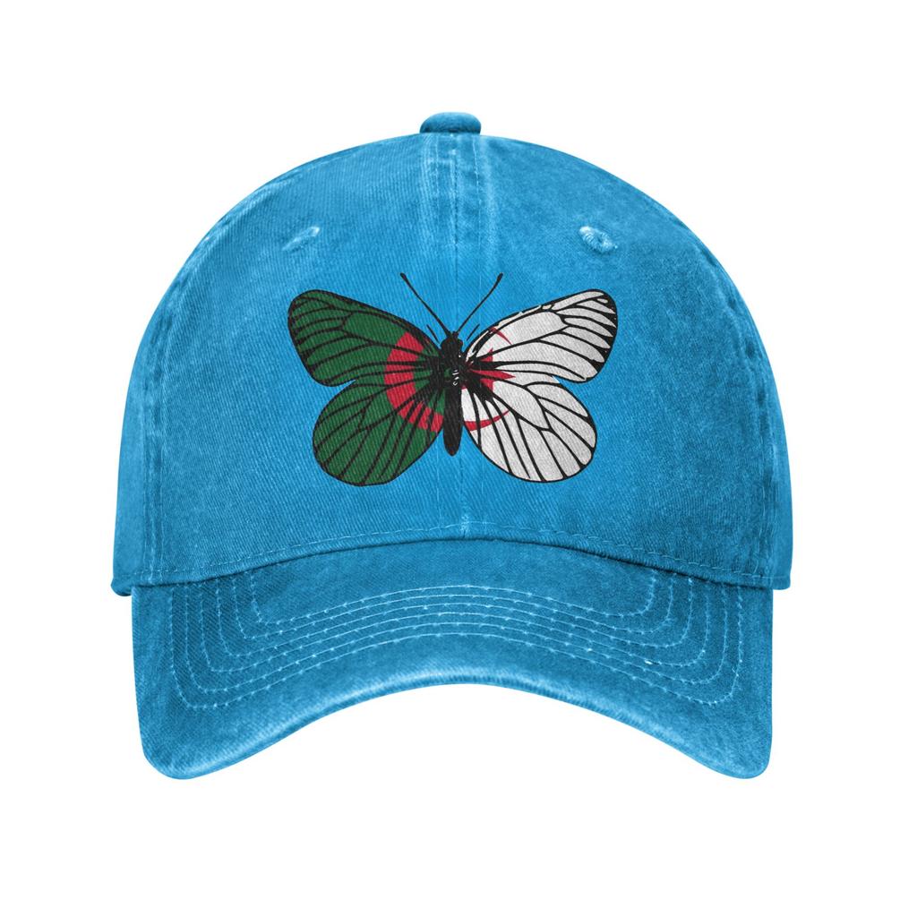 Washed Baseball Cap Flag of Algeria  Summer Trucker Hat For Female Male  Street Style Hiking Fishing Sun Snapback Cap